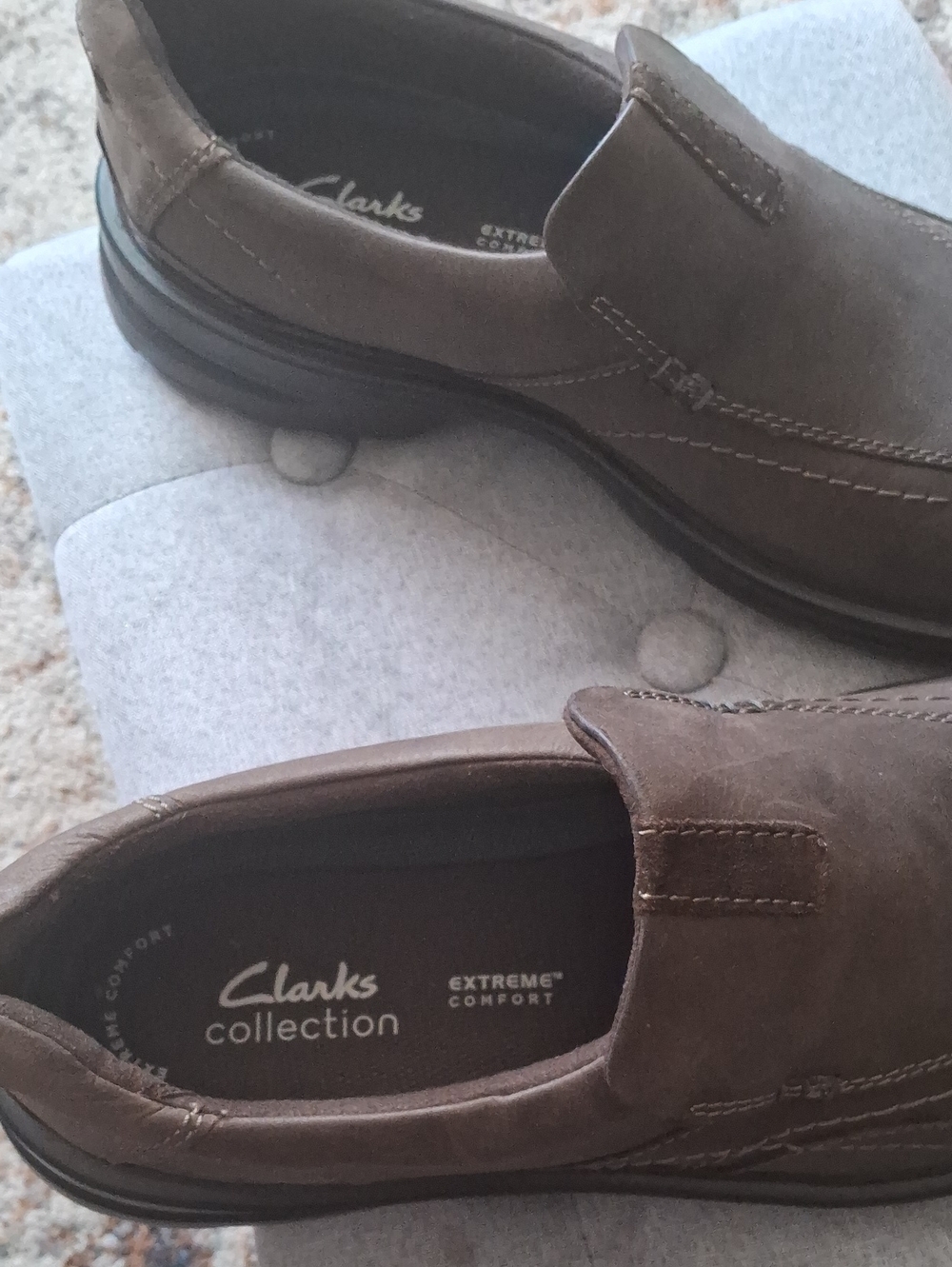 Clarks Men's Brown Slip-On Comfort Loafers